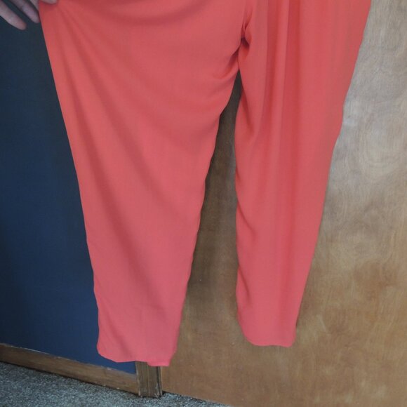 Express Coral Strappy Back Sleeveless Jumpsuit Size M - Picture 5 of 7